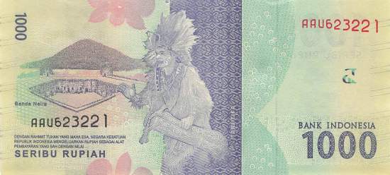 Indonesien 1000 Rupiah 2017 p154b